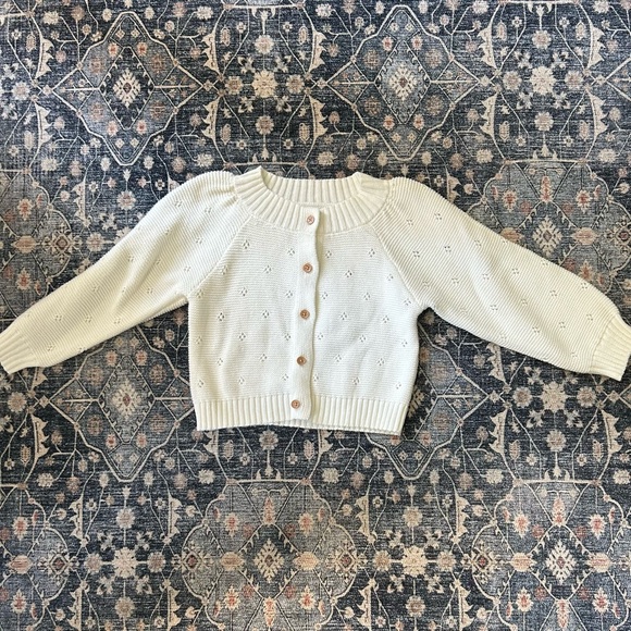 Modern Moments by Gerber Cream Cardigan - Size 3T - Picture 1 of 4